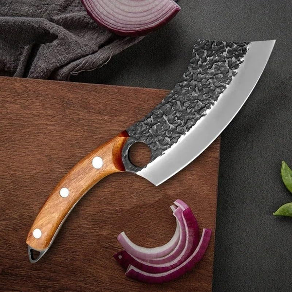 Meat Cleaver, 7 Inch Forged Kitchen Knife Handmade Meat Cleaver Stainless Steel Full-Tang Butcher Boning Fishing Knives Cooking Cutter Knives3