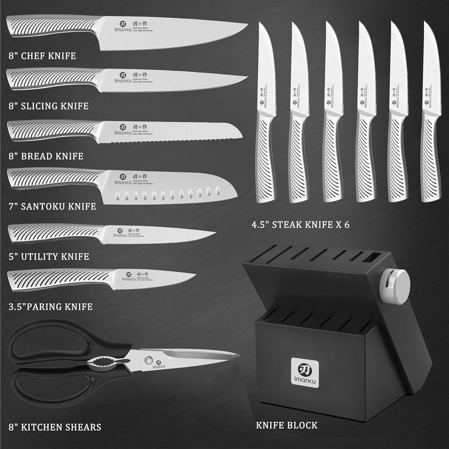 14-pcs-high-carbon-stainless-steel-kitchen-knife-set-black-56-2-hrc-hardness-build-in-sharpener-full-tang-ergonomic-handle-dishwasher-safe-gifts-for-men