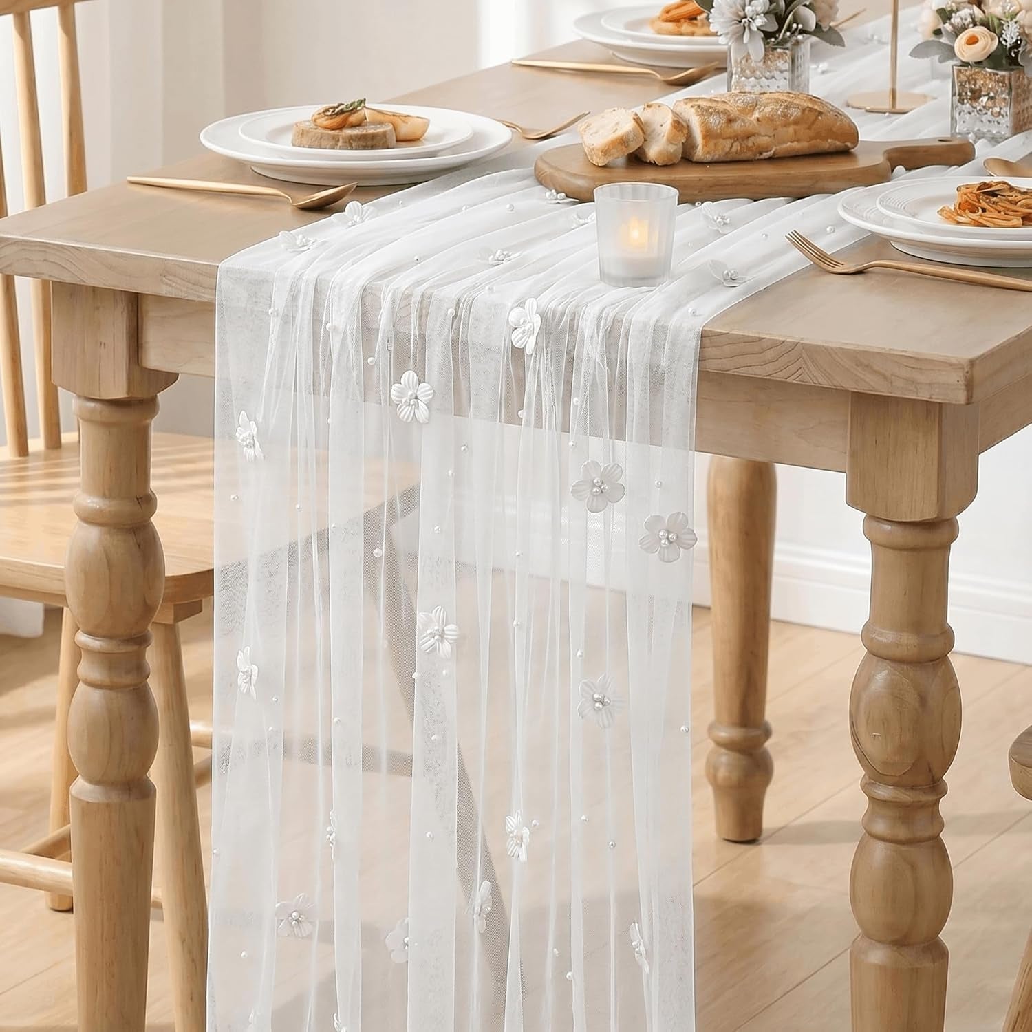 flower-pearl-white-gauze-table-runner-10ft-seasonal-sheer-dining-holiday-wedding-birthday-baby-shower-table-decor-for-home-party