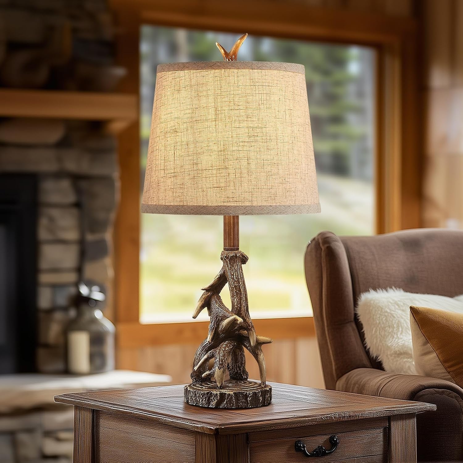 23-rustic-farmhouse-table-lamps-set-of-2-deer-antler-lamps-for-bedroom-nightstand-lamp-western-cabin-side-lamp-for-living-room-end-table-study-room-desk-brown