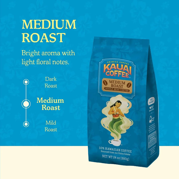 Whole Bean Coffee - Koloa Estate, 24 Oz Bag | Medium Roast, Smooth, Non-Bitter Pure Arabica, Grown on Hawaii'S Largest Coffee Farm, Light Floral Notes & Bright Aroma4