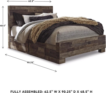 Signature Design by Ashley Derekson Queen Panel Bed with 4 Drawers, Gray3