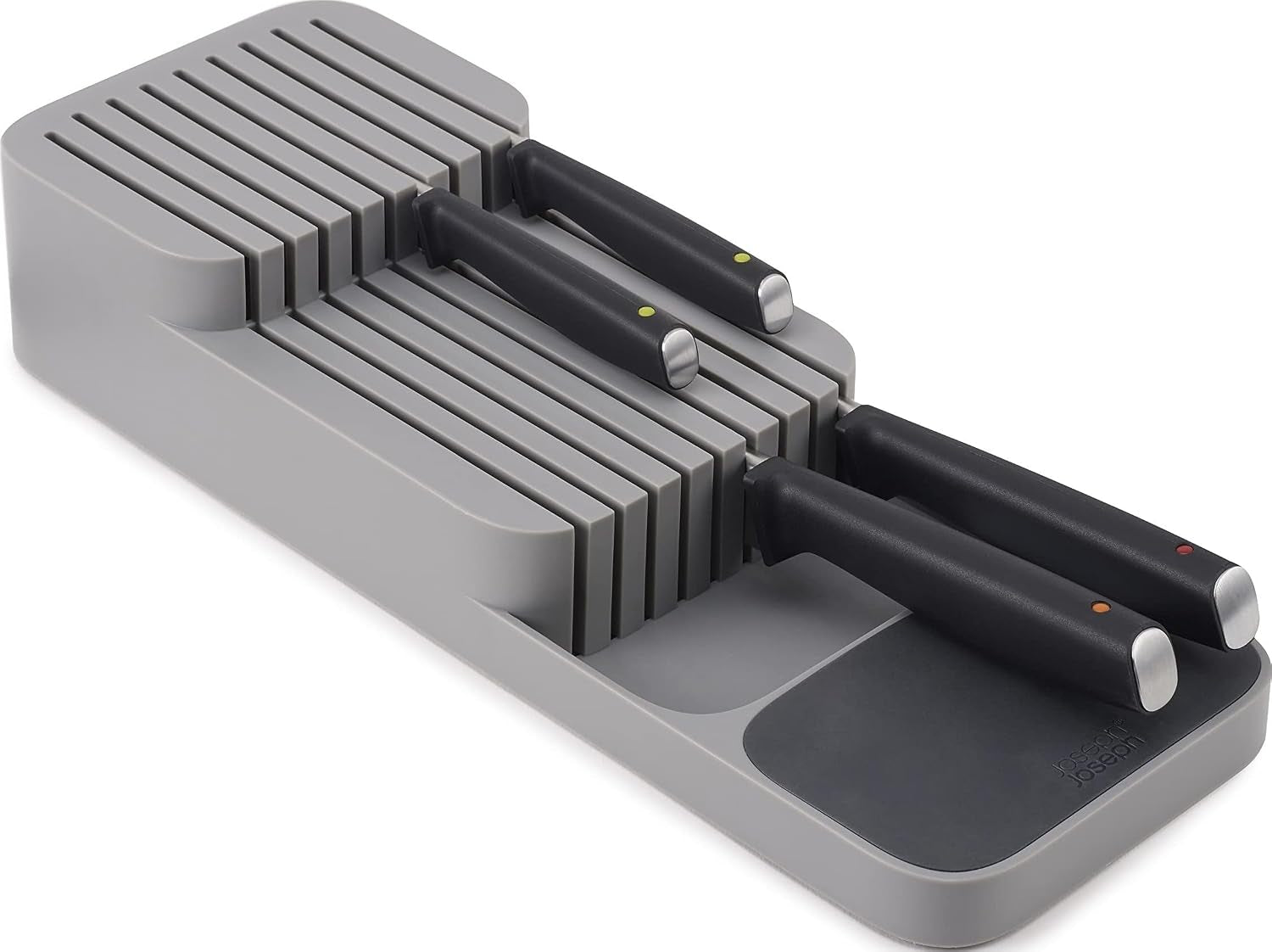 joseph-joseph-drawerstore-knife-organizer-holds-up-to-9-knives-kitchen-organization-drawer-storage-compact-gray