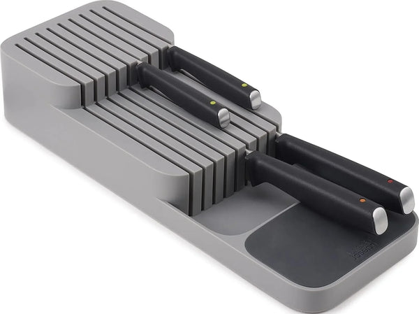 Joseph Joseph Drawerstore Knife Organizer, Holds up to 9 Knives, Kitchen Organization & Drawer Storage – Compact, Gray1