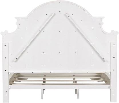 Liberty Furniture Industries Magnolia Manor King Upholstered Bed, White6