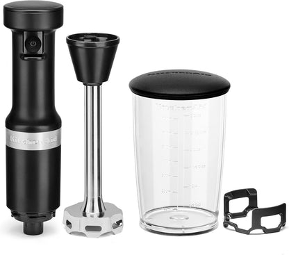 Kitchenaid Variable Speed Corded Hand Blender, KHBV53, Matte Black | Removable 8" Blending Arm, Blending Jar with Lid, Bpa-Free Material, Blends Smoothies, Shakes, Soups3