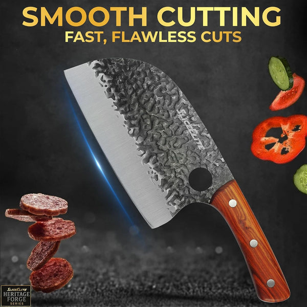 Serbian Chef Knife Vegetable Chopper Meat Cutting Kitchen Knife Food Prep5