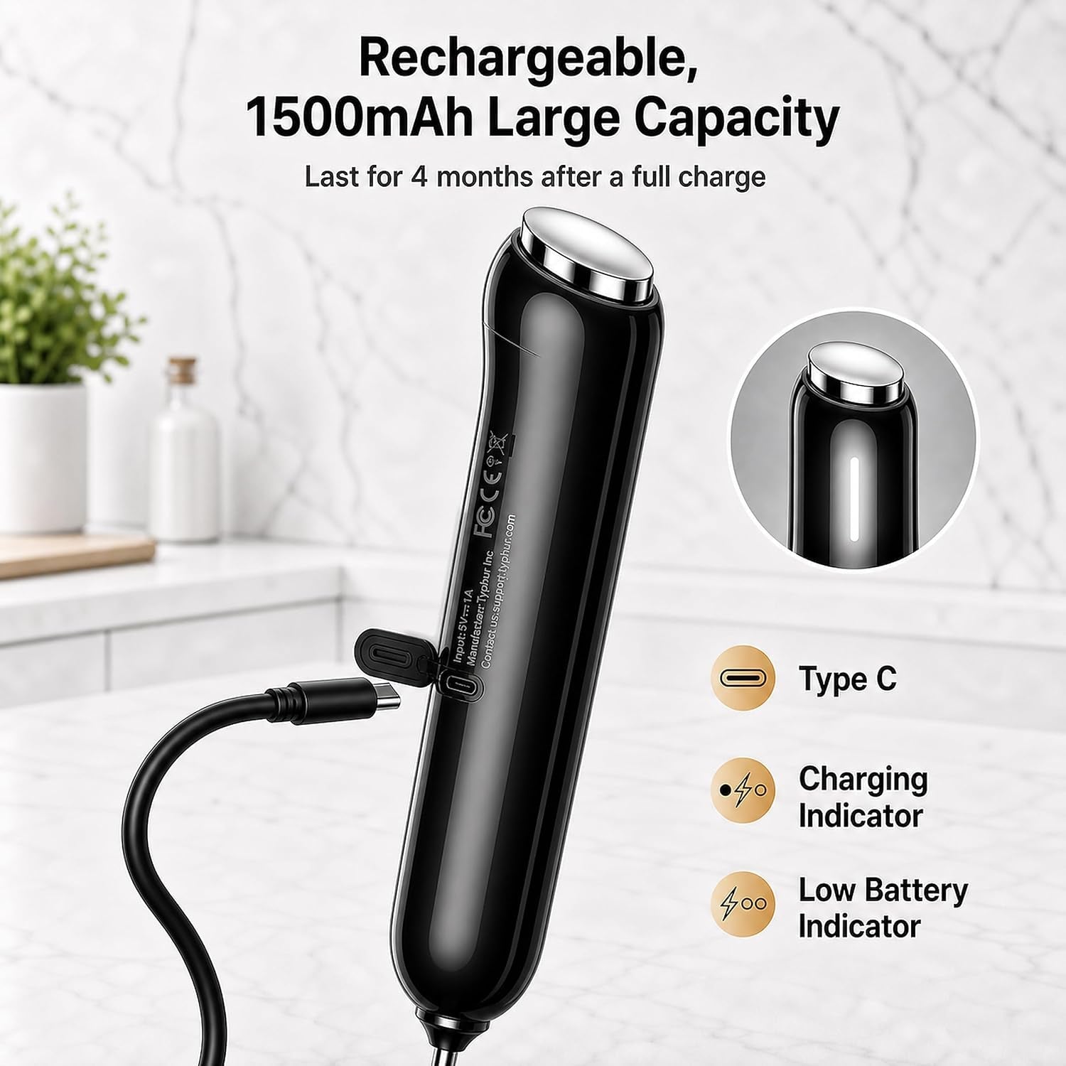 instawhisk-upgraded-milk-frother-with-variable-speed-rechargeable-handheld-coffee-frother-wand-with-detachable-whisks-electric-drink-mixer-for-latte-cappuccino-matcha-almond-milk-protein-black