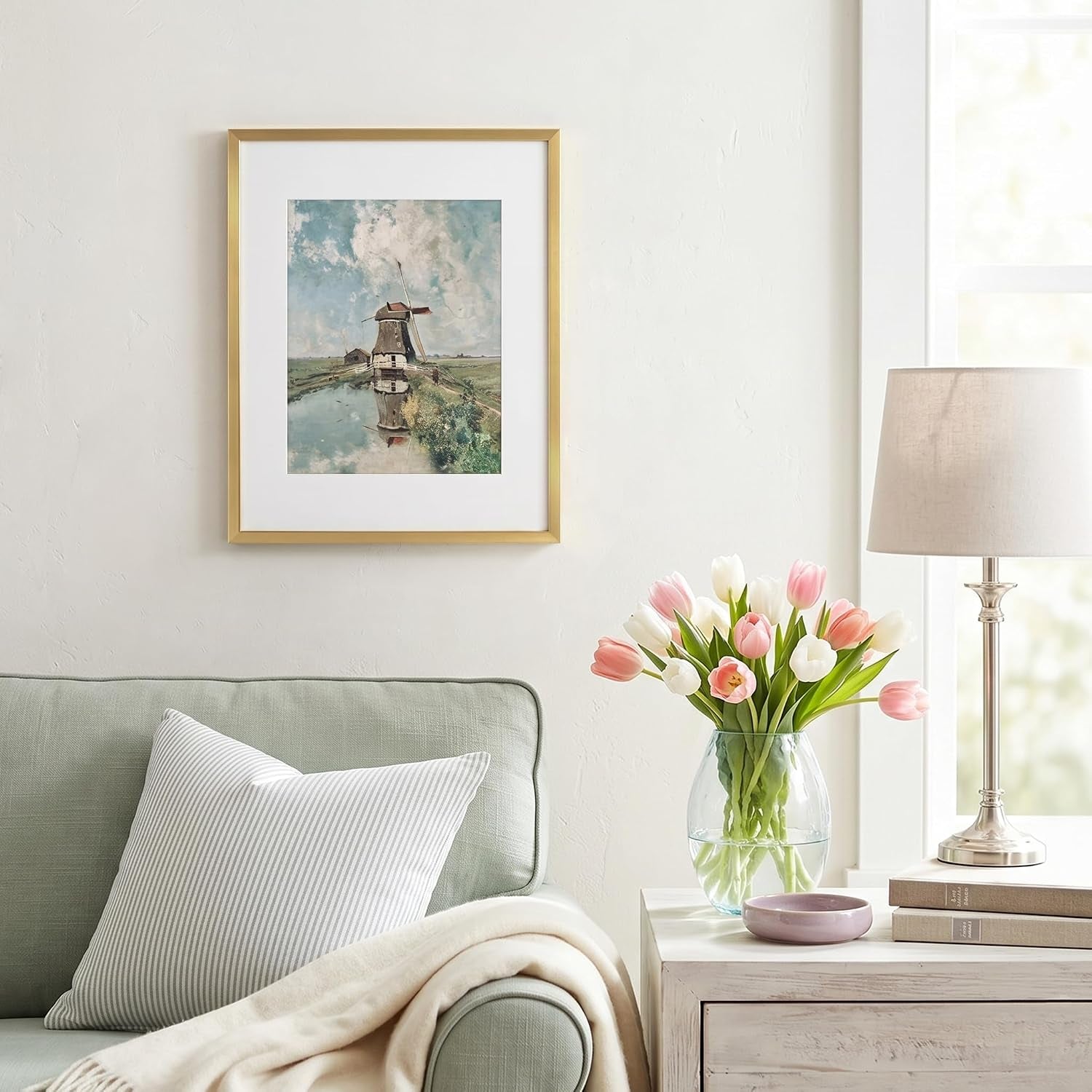11x14-picture-frame-matted-to-8x10-slim-molding-gold