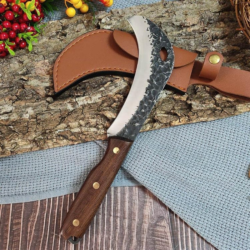 meat-cleaver-portable-hammer-patterned-sickle-forged-durian-knife-outdoor-slaughtering-utility-knives-with-sheath
