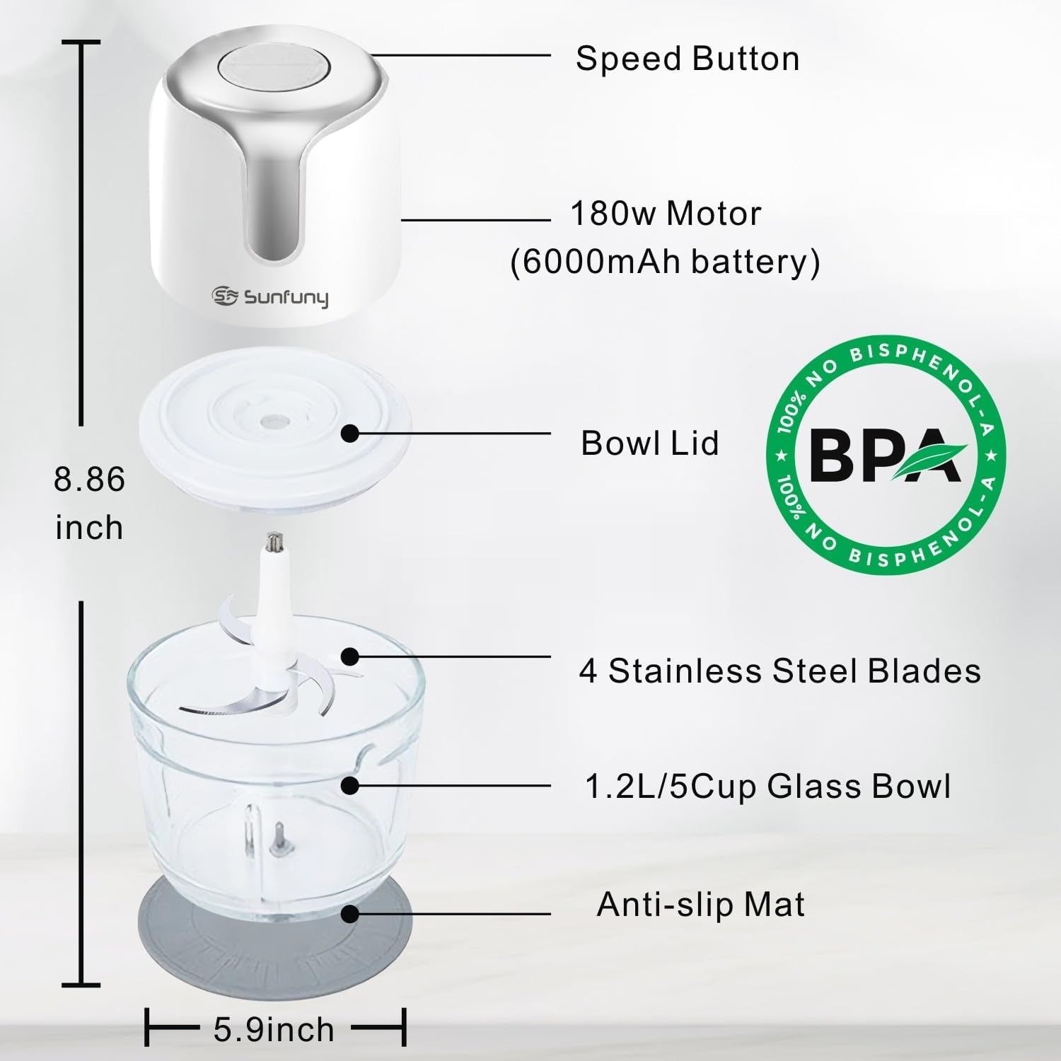 food-processor-cordless-6000mah-wireless-garlic-chopper-5-cup-glass-bowl-usb-c-rechargeable-battery-4-blade-sunfuny-electric-vegetable-chopper-portable-meat-blender-mixer-small-kitchen-appliance
