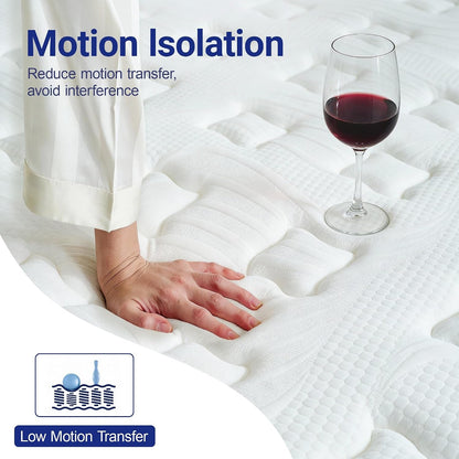 Full Size Mattress 12 Inch Firm Hybrid Memory Foam Mattress4