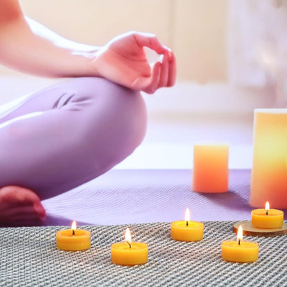 Beeswax Tealight Candles, 36 Pack, 4 Hour Burn6
