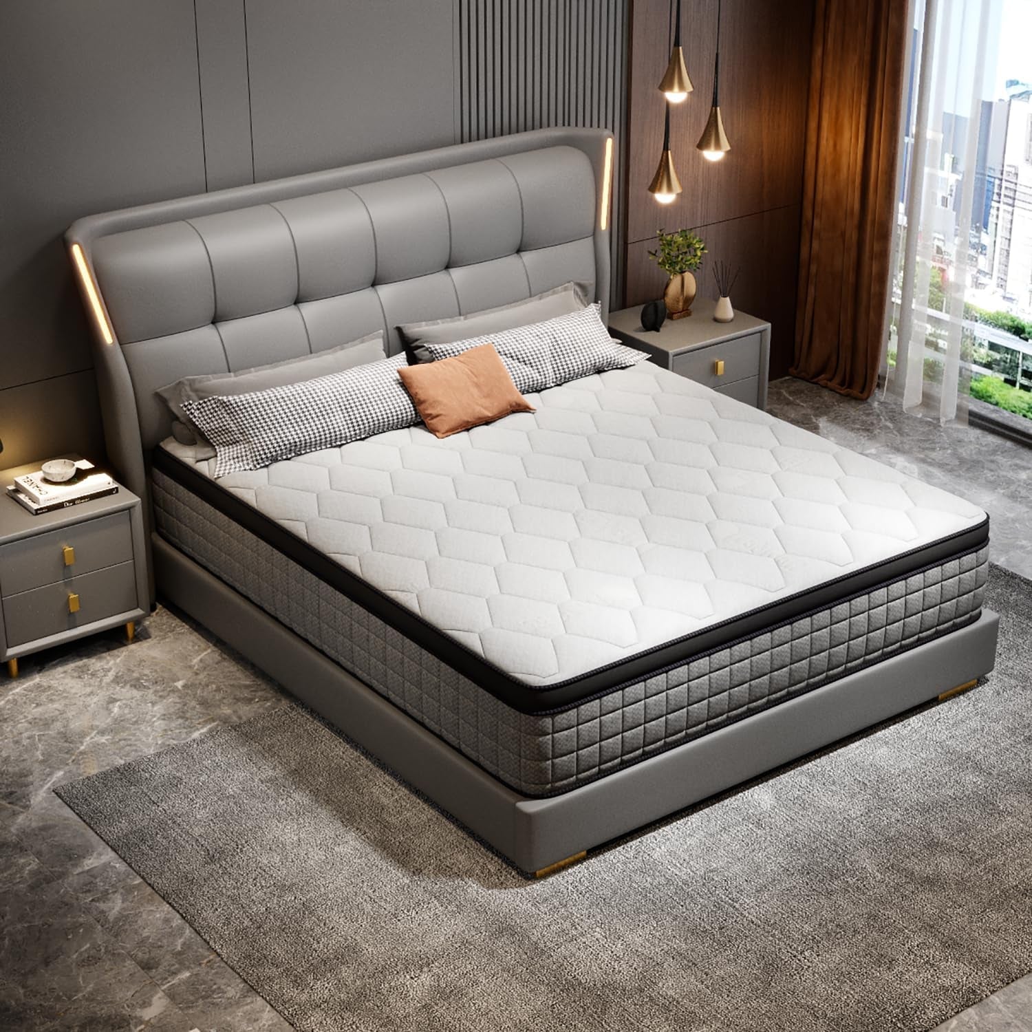 12-inch-twin-mattress-memory-foam-and-spring-hybrid-mattress-medium-firmness-lumbar-support-suitable-for-home-bedrooms-and-hotels-boxed-with-pressure-relief-and-sound-insulation-features