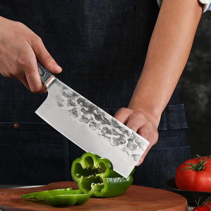 Meat Cleaver, 7 Inch Professional Slicing Chef Knives Stainless Steel Forged Kitchen Knife Vegetable Fruit Knife Cooking Tools6