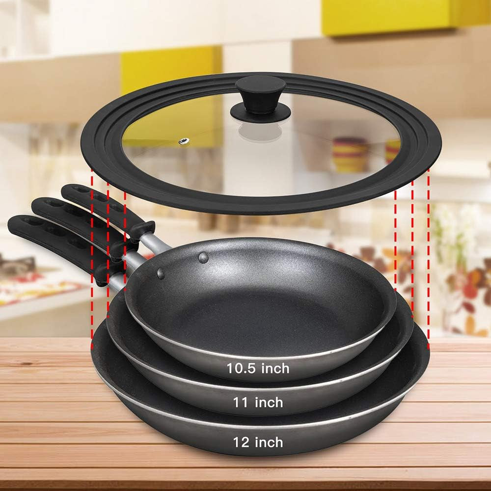 universal-lid-for-pots-pans-and-skillets-tempered-glass-with-heat-resistant-silicone-rim-fits-10-5-11-and-12-diameter-cookware-black