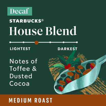 Starbucks K-Cup Coffee Pods, Decaf House Blend Medium Roast, 40 Count4