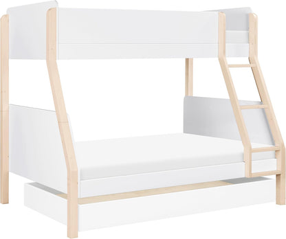 Babyletto Tiptoe Twin-Over-Full Bunk Bed in White and Washed Natural5