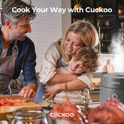 CUCKOO Micom Fuzzy Logic Rice Cooker, 6-Cup Cooked, Gray, CR-0375FG | Small 3-Cup Uncooked Capacity, Nonstick Inner Pot, 9 Cooking Modes, Quick White Rice in 26-28 Minutes, Auto Clean2