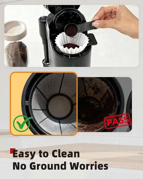 Coffee Filters for Ninja PB051/041 Coffee Maker, 200Ct, 1-2 Cup | Universal Fit for 1-2 Cup Coffee Maker, Canadian Wood Pulp and Fluoride-Free, Eco-Friendly and Biodegradable4