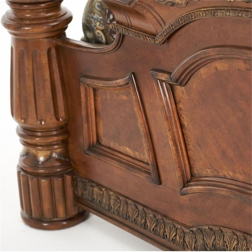 california-king-wood-canopy-bed-in-classic-chestnut