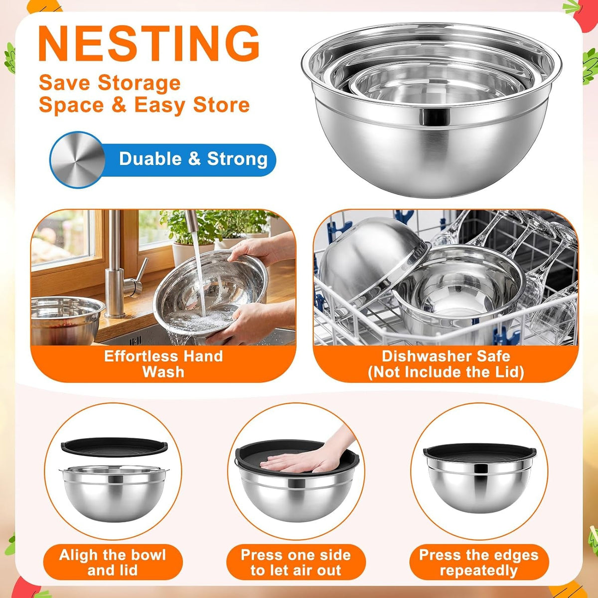 18-pack-stainless-steel-mixing-bowls-with-lids-set-includes-stainless-steel-measuring-cups-and-spoons-wire-balloon-whisk-silicone-spatulas-suitable-for-kitchen-cooking-bakingblack
