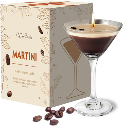 Espresso Martini Candle Unique Gifts for Women Girls,Strong Scented, Natural Soy Wax Coffee Candle Decor for Home,Bedroom,Coffee Martini Candles Gifts for Birthday,Valentine, Mother'S Day1