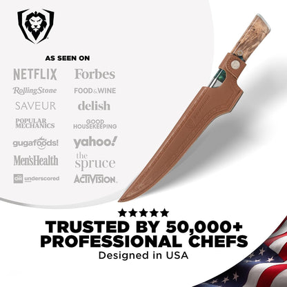 Valhalla 7" Fillet Knife - Flexible High-Carbon Blade6