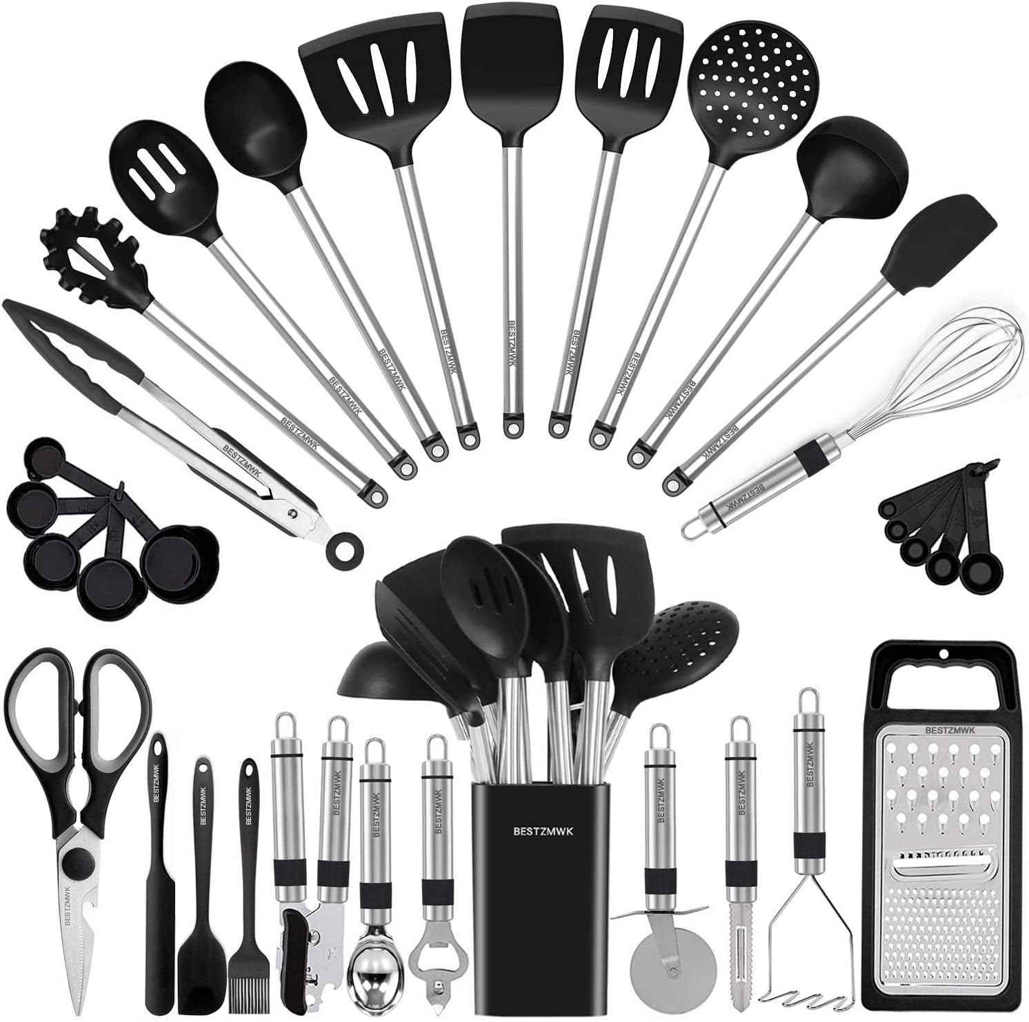 kitchen-utensil-set-silicone-cooking-utensils-33-kitchen-gadgets-spoons-for-nonstick-cookware-silicone-and-stainless-steel-spatula-set-best-kitchen-tools-useful-pots-and-pans-accessories