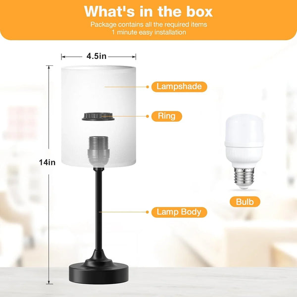 Small Bedside Lamp for Bedroom - 3-Way Dimmable Touch Table Lamp4