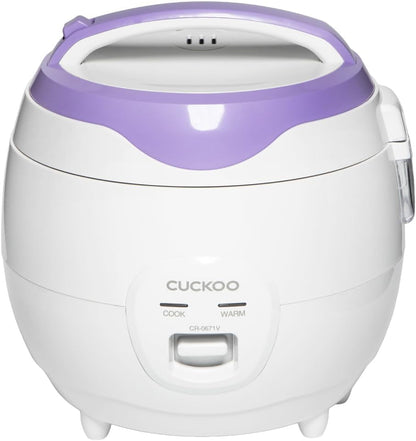 CUCKOO Rice Cooker and Warmer, 12-Cup Cooked, White, CR-0671V | 6-Cup Uncooked Capacity, Nonstick Inner Pot, 2 Cooking Modes, Automatic Keep Warm, Easy-To-Use Controls1