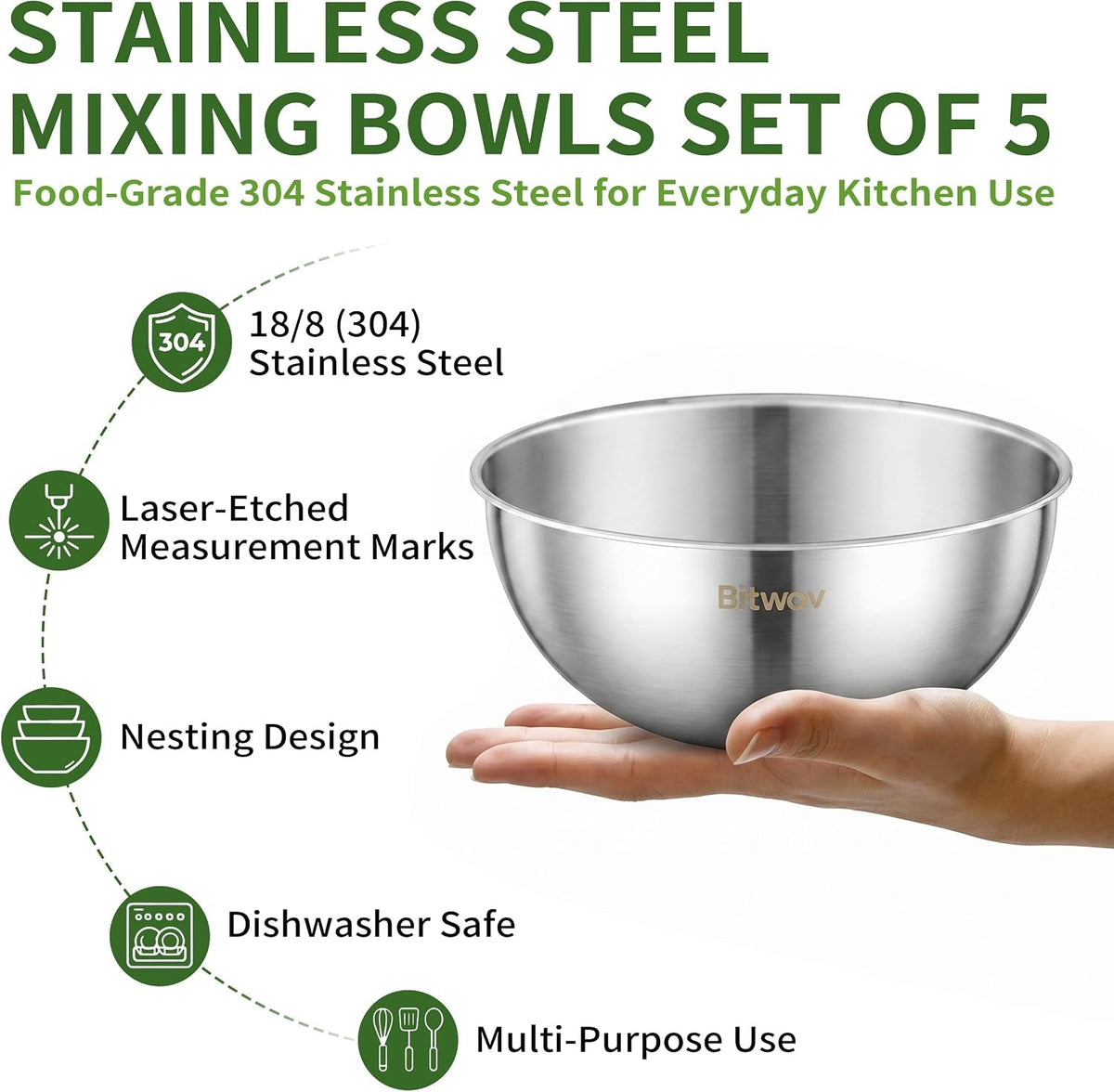 304-stainless-steel-mixing-bowls-set-of-5-1-1-1-6-1-9-2-5-3-5-qt-food-grade-metal-bowls-with-measurement-marks-dishwasher-safe-stackable-nesting-for-baking-salads-meal-prep-rv-camping