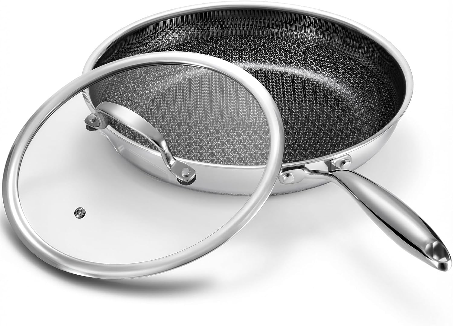 stainless-steel-non-stick-frying-pan-with-lid-pfoa-free-induction-compatible-oven-dishwasher-safe-stay-cool-handle-versatile-for-all-stovetops-gift