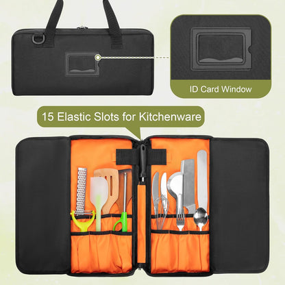 Chef Knife Bag with 18 Utensil Slots, up to 17 In, Bag Only4