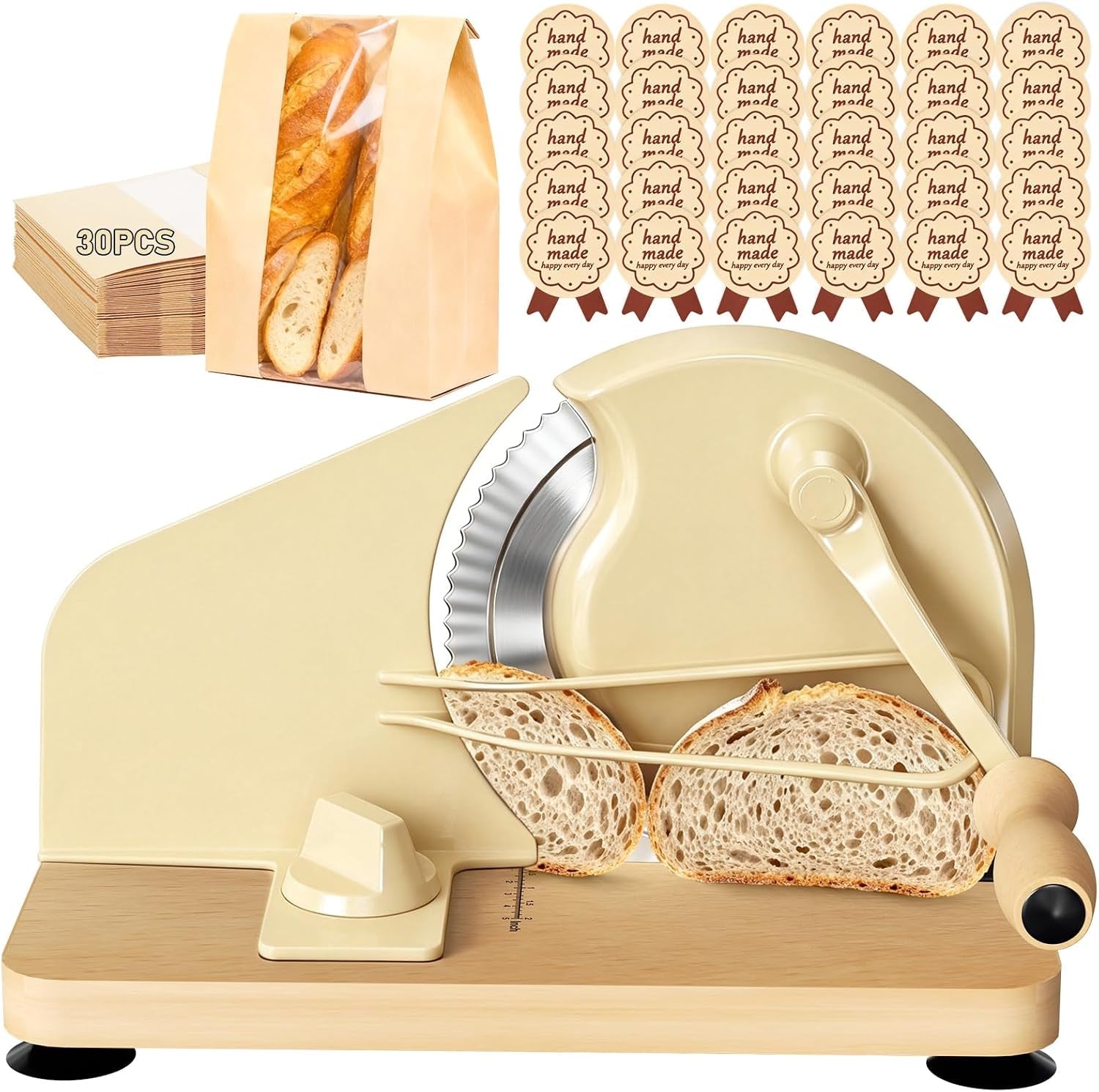 manual-bread-slicer-for-homemade-bread-with-25pcs-paper-bread-bags