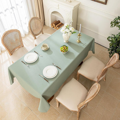 Sage Green Table Cloth Rectangle Tablecloth 60 X 104 Inches Spill-Proof Waterproof Table Cover for Dining Kitchen Room Farmhouse Home Gifts for Mothers Day Spring Summer6