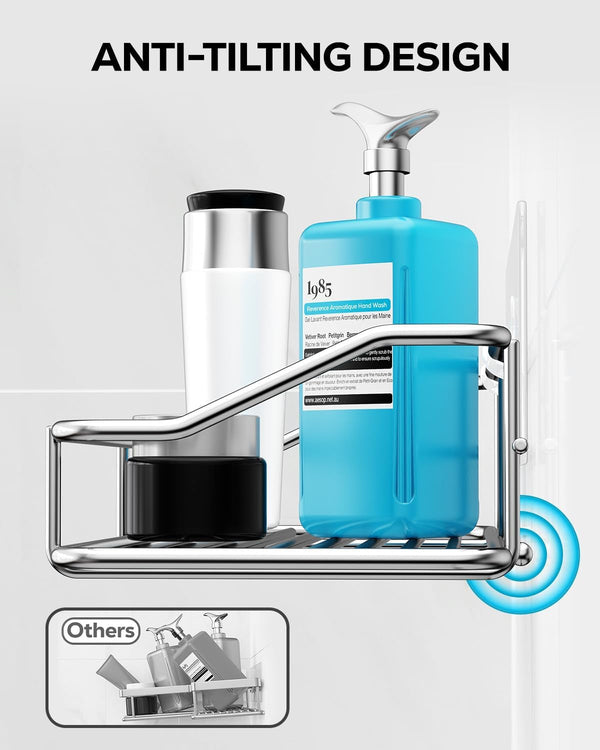 Shower Caddy Adhesive, Shower Shelves, Shampoo Holder for Bathroom3