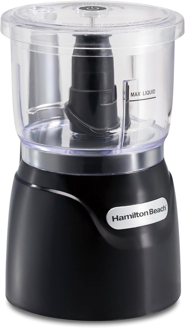 3 Cup Electric Vegetable Chopper & Mini Food Processor | Simple Stack & Press Design | 350 Watts & Stainless Steel Blades for Dicing, Mincing & Puree | Dishwasher Safe | Black8