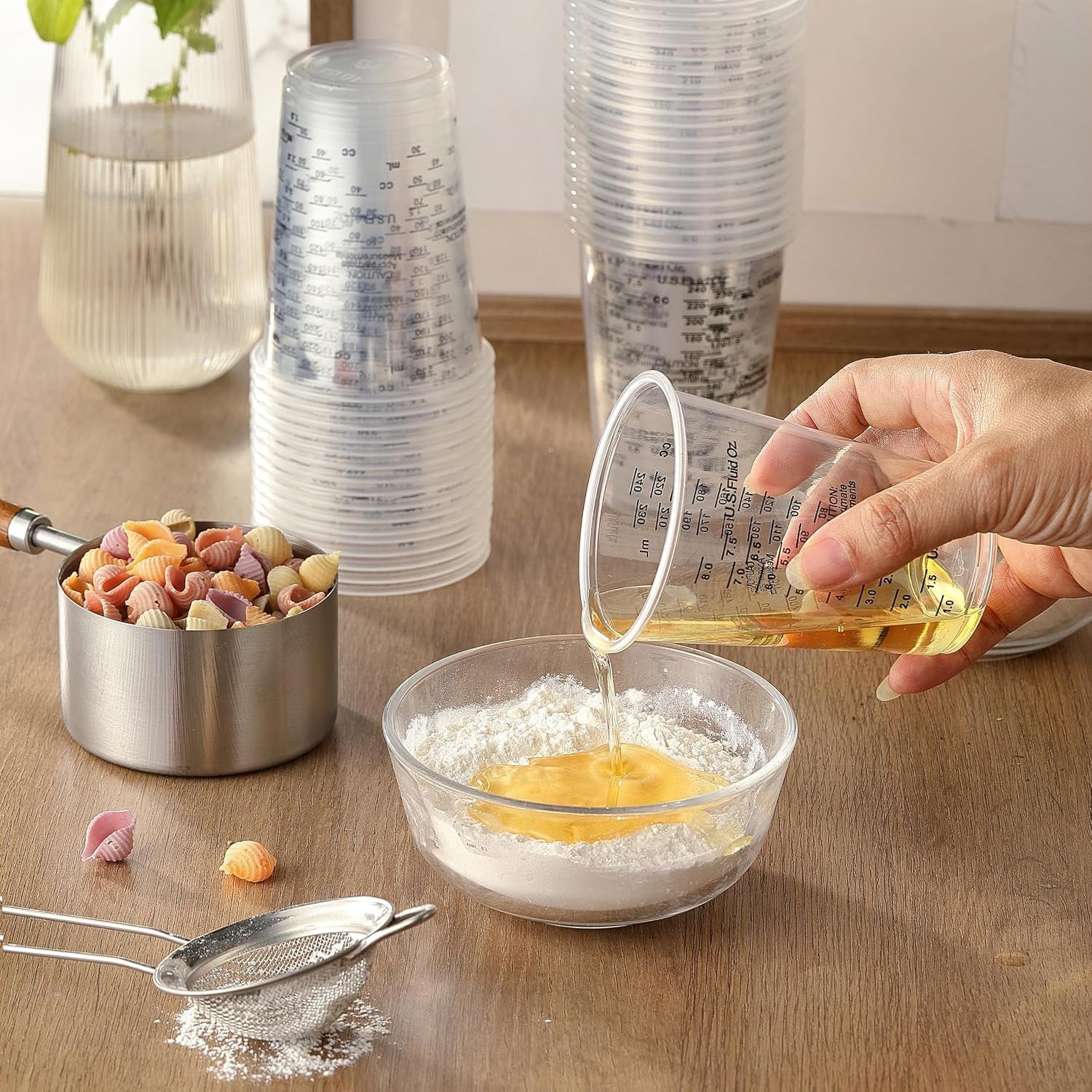 50pcs-resin-epoxy-mixing-cups-8oz-clear-plastic-paint-measuring-cups-with-50pcs-wooden-stirring-sticks-for-epoxy-resins-mixing-paint-pigments-resins