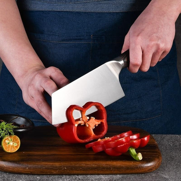 Meat Cleaver,Cleaver Knife Household Small Vegetable Knife Color Wood Handle Meat Cleaver Sharp Stainless Steel Kitchen Knives Ladies Knife6