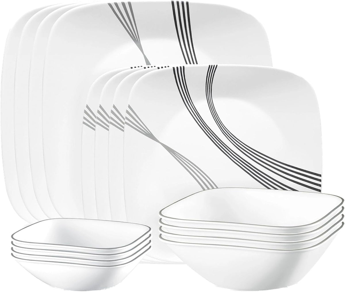 urban-arc-16pc-service-for-4-dinnerware-set-8-plates-bowls-chip-break-resistant-dinner-and-ware-white