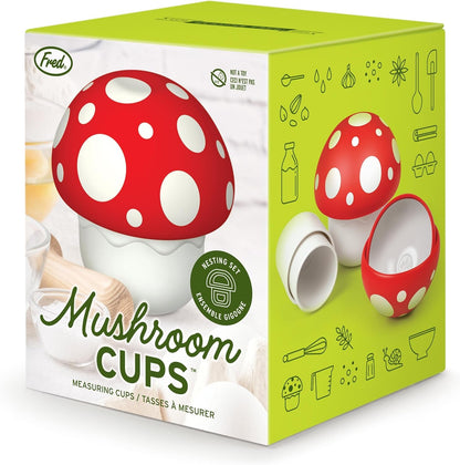 Genuine Fred Nesting Mushroom Measuring Cups, Set of Fun and Functional Kitchen Measuring Tools, Space-Saving Design with Unique Mushroom Shape7