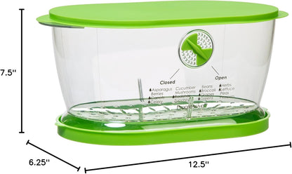 Prep Solutions by  Lettuce Keeper Produce Storage Container, 4.7 Quarts, Green (LKS-06)5