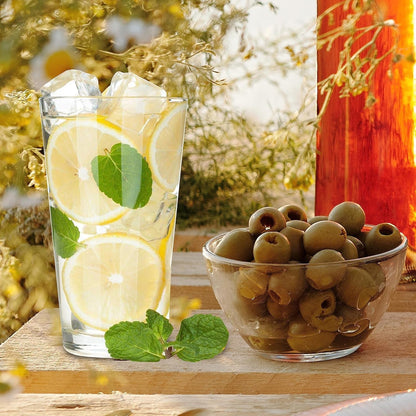 Pint Glasses Set of 6 - 16 Oz Drinking Glasses Made for Cold Beverages - 16 Oz Mixing Glass & Highball Set of 6 for Homes, Pubs & More - Freezer & Dishwasher-Friendly Cocktail Glasses, PARNOO8
