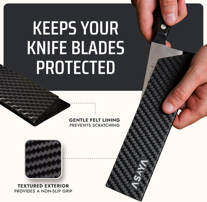 Professional Chef Knife Edge Guards – 11 Piece Knives Universal Covers - Extra Strength ABS Plastic and Food Safe Kitchen Knife Sheath Covers – Knives Not Included4