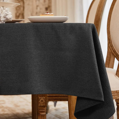 Rectangle Table Cloth Waterproof Black 118"X57"1