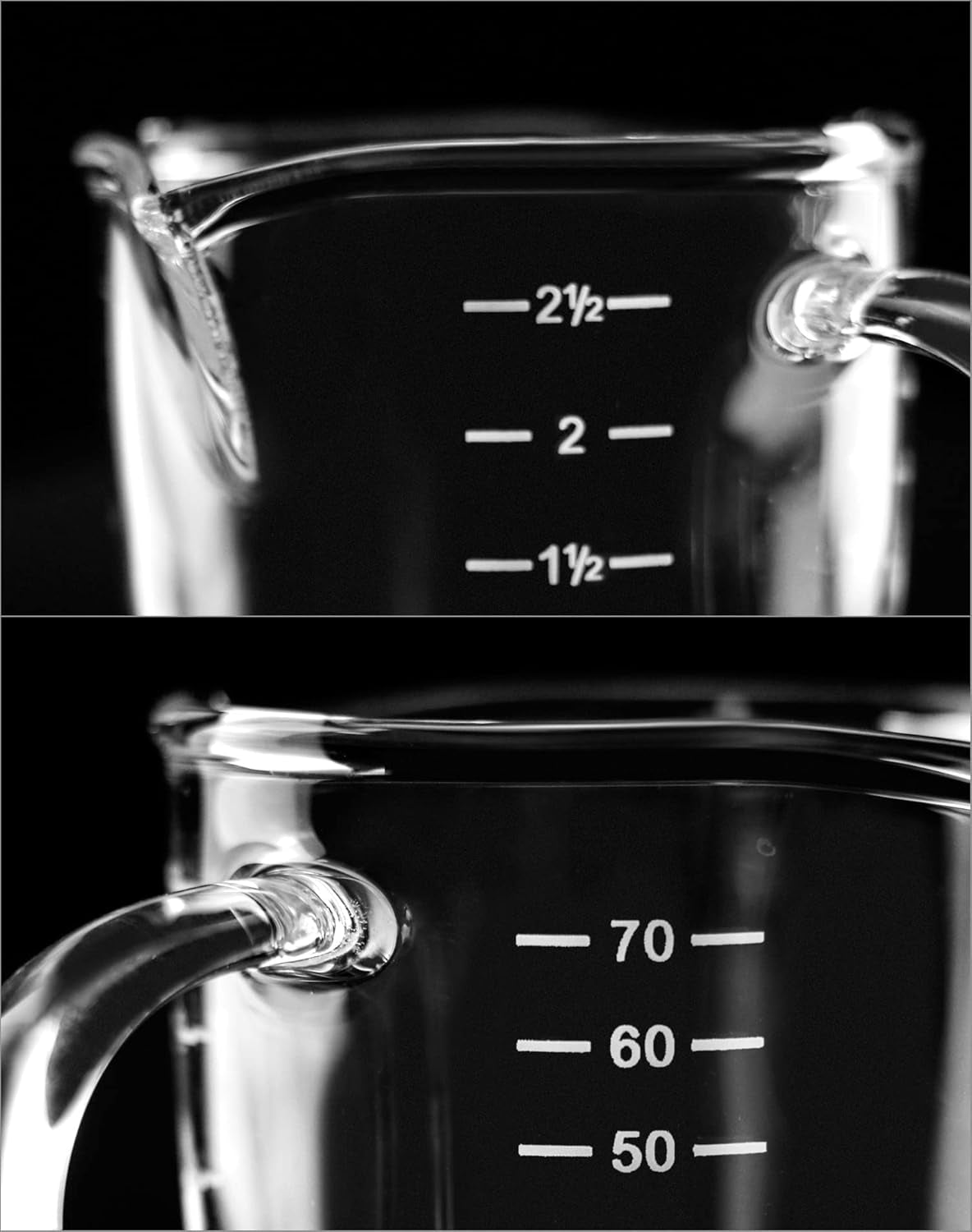 espresso-shot-glass-with-handle-2-pack-3-ounce-double-spout-glass-measuring-cup-triple-pitcher-milk-cup-with-two-scales-oz-ml