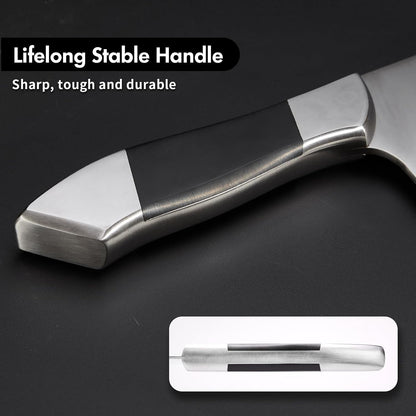 Heavy Duty Stainless Steel Bone Cleaver Knife for Home Chopping Bones6