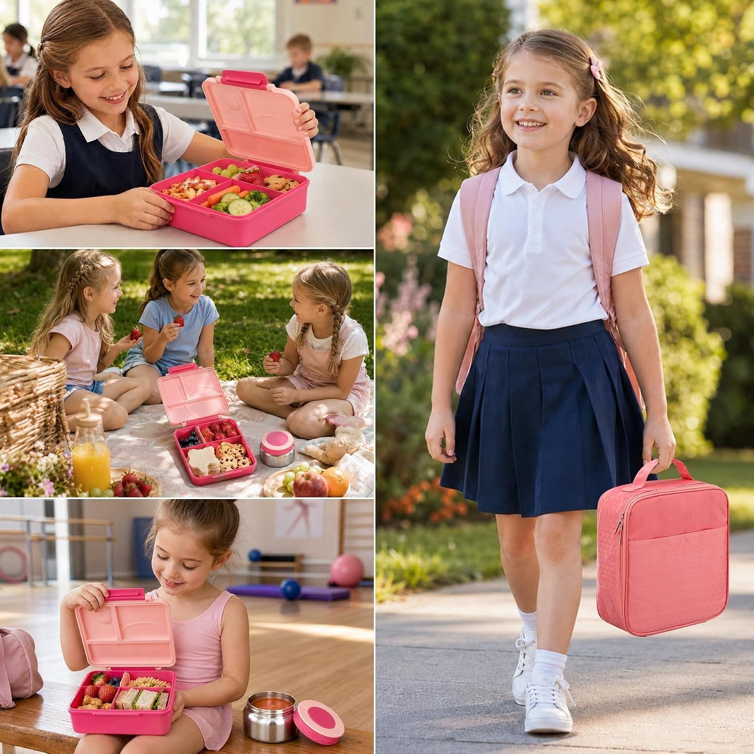 bento-lunch-box-for-girls-with-8oz-soup-thermo-lunch-bag-leak-proof-lunch-food-containers-with-4-compartment-hot-food-insulated-food-jar-for-kids-school-pink