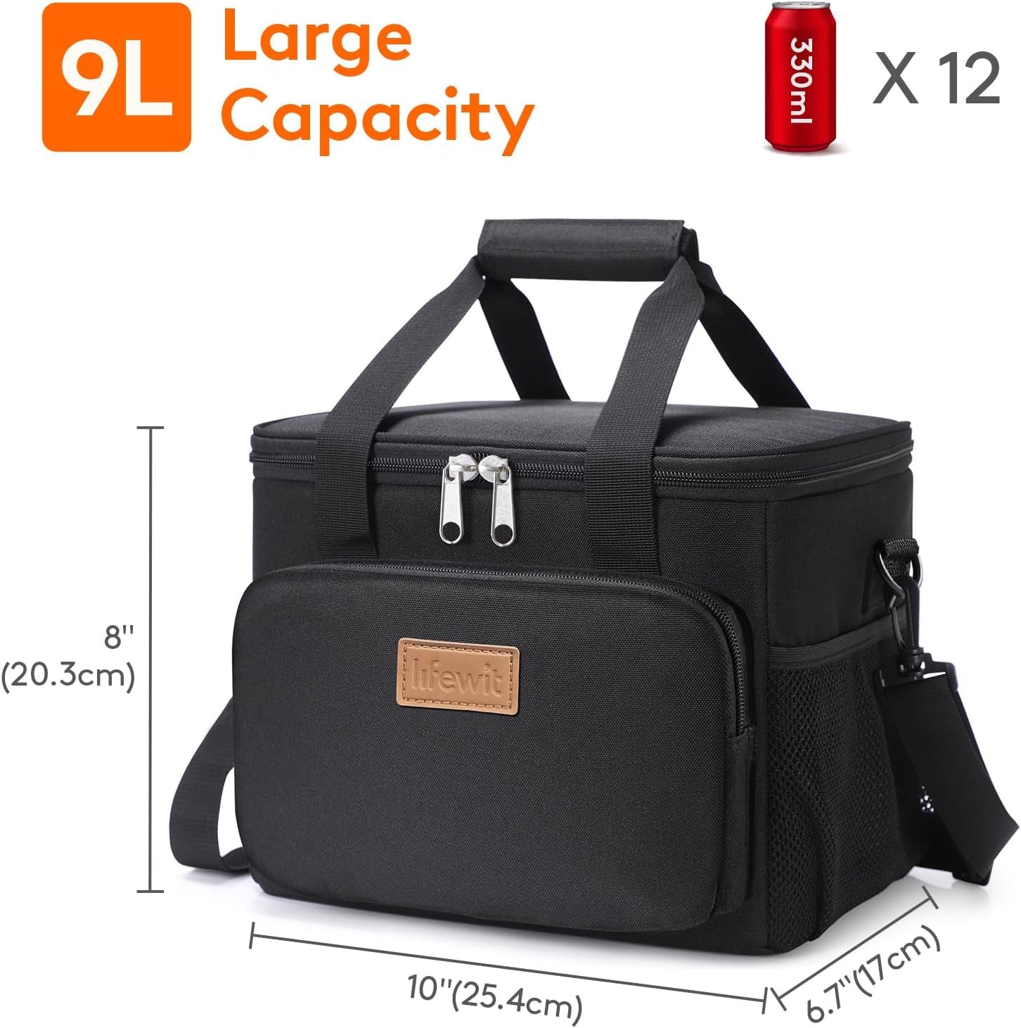 medium-lunch-bag-insulated-lunch-box-soft-cooler-cooling-tote-for-adult-men-women-black-12-can-9l